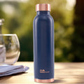 The Better Home Copper Water Bottle | Copper Water Bottle 950ml | With Anti Oxidant Properities | Provides Health Benefits | Pure Tamba | Blue