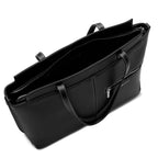 Miraggio Linda 16 Inch Laptop Tote Bag For Women Office Use | Office Tote Bag With Zipper Closure | Stylish Totes (Black)