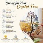 JD FRESH 200 Beads Crystal Tree/7 Chakra Crystal Tree/Showpiece Good Luck and Positive Energy/Showpiece for Living Room/Natural Healing Gemstones Money Tree/Lucky Tree for Good Luck (Multicolor)