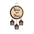 Artvibes Bless Our Home Quotes Wooden Wall Hanging Decorative Items for Home Decor | Gift | Livingroom Hanger | Modern Artworks Decoration Hangings Item (WH_7212N)