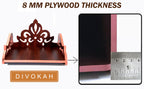 DIVOKAH® Plywood Small Wooden Temple for Home Office and Shop/sinhasan/Pooja Stand/Hindola (8.5 in * 6 in * 5.5 in) (8 MM Plywood Thickness) BR_SINHASAN