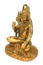 ARTVARKO Brass Made Lord Shiva Idol Bhagwan Shankar Brass Idol Lord Shiva, Shankar, Bhole Nath Puja Idol 7 Inch