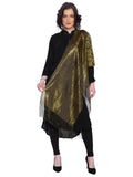 Zen Women's Fashionable Shiny Netted Scarf (Golden)