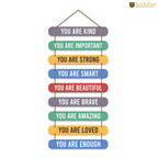 Artvibes Positive Quote Wall Hanging Wooden Art For Living Room | Office | Quotes Decor Item | Wall Illustrations | Office Decor | Wall Art Print | Inspirational quotes | Gift Items (WH_9312N)