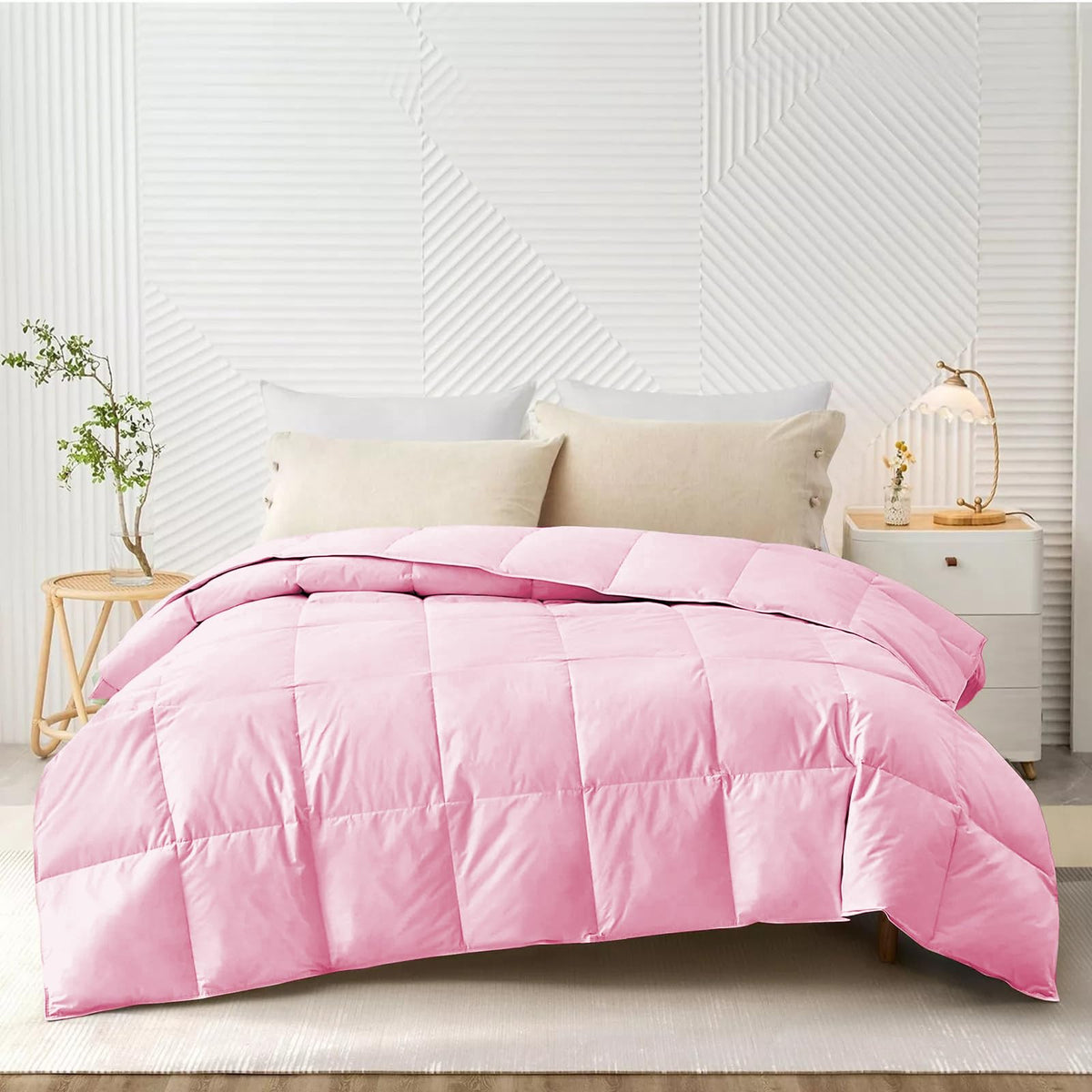 AYANSHI BEDDING Super Soft 100 GSM Ac Blanket/Ac Comforter Double Bed Summer Comforter Microfibre Lightweight (90 X 100 Inches) - Double Bed Comforter - Baby Pink Color Kafalo