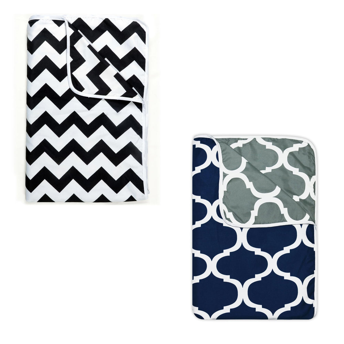 Divine Casa 120 GSM Microfiber Mild Winter Blanket Combo for Single Bed | Soft & Silky AC Blanket for Warmth & Comfort | Navy Blue & Black (Pack of 2, 140 x 210 CM) Kafalo