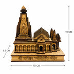 Premium Shri Nageshwar Jyotirling Temple Wooden Model 4 Inch