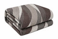 Gullivar Flannel AC Blanket (78x88 Inches)– 155 GSM (Grey & White) Kafalo