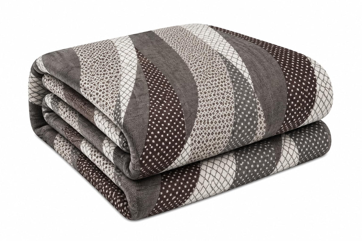 Gullivar Flannel AC Blanket (60x88 Inches) – 155 GSM Lightweight Ultra Soft Cooling Blanket, Multipurpose AC Blanket & Warm Top Sheet for Single Beds, Breathable & Cozy (Grey & White, 1.0, Count, 1) Kafalo