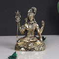 ARTVARKO Brass Lord Shiva Statue God Bholenath Shiv Shankar Idol Showpiece for Pooja Home Office Temple Decor Gift 4 Inch