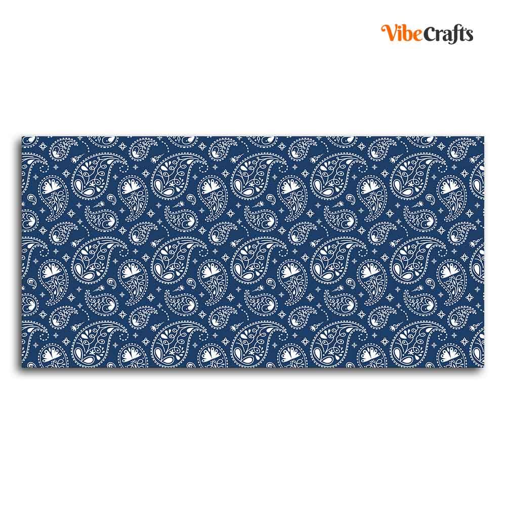 VIBECRAFTS Canvas Paintings for Living Room Drawing Room Decorative Paisley Canvas Wall Painting Fitted With Wooden Frame for Home | Office | Gift (PTVCH_2416N)