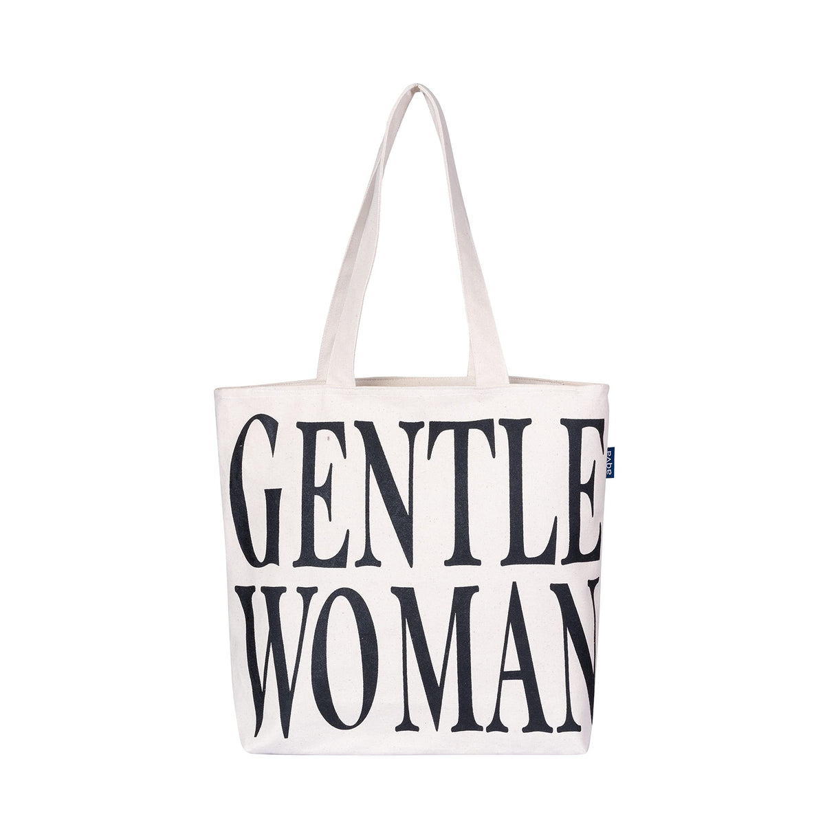 AQVA Printed Cotton Canvas Tote Bag for Women & College Girls | Trendy Stylish Multipurpose Handbag with Zipper | Shoulder Bag for Shopping, Beach, Travel, Work with Inside Pockets (Gentel Women)