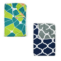 Divine Casa 120 GSM Microfiber Mild Winter Blanket Combo for Single Bed | Soft & Silky AC Blanket for Warmth & Comfort | Green & Navy Blue (Pack of 2, 140 x 210 CM) Kafalo