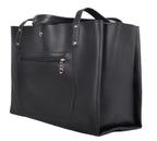 Zutiva tote bag for women office use - Professional Black Tote Bag for Work- Office School Large PU Leather Shoulder Handbag