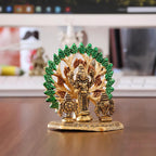 KridayKraft Elegant Tirupati Murti – Lord Venkateswara Swami Tirupati Balaji Vishnu JI Murti Idol Shank Chakar Tilak Statue for Temple (Golden)
