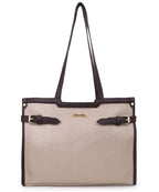LEGAL BRIBE Stylish Buckle Tote Bag (Cream)