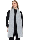 513 Women's Acrylic Woolen Solid Self Design Casual Warm Winter Wear Muffler Scarf Stole