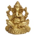 ARTVARKO Brass Ganesha Sitting on kirtimukha for Blessing, Happiness, Health and Wealth at Home and Office