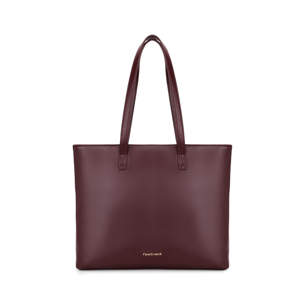 Fastrack Pebblepop Tote | Faux-Leather Women's Tote Bag | Textured Laptop Tote For Daily Use | 14-Inch Laptop Compatible