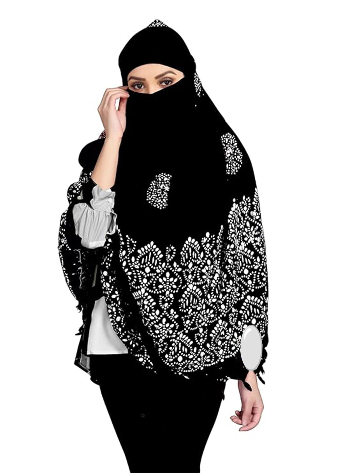 VASTTRAM Women's Pure Cotton Long Scarves Scarf Cum Mask usable for Driver Anti Pollution Full Face Cover With UV Sun Rays Protection