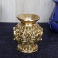 ARTVARKO Brass Ashtalakshmi Ashta Lakshmi Kalash Lota with 8 Laxmi Head for Wealth Prosperity Puja Temple Home Office Decoration Gift 4 Inch