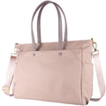 Dash Designs Women's Laptop Bag (16 inch horizontal length),Large Capacity Shoulder Tote for Documents Single Shoulder Crossbody Bag (Ash Grey Rose Pink)