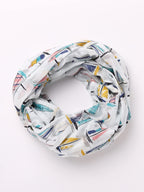AQVA Printed Cotton Scarf for Women Stylish (Naav) | Head and Face Cover Scarf for Girls with 100% Cotton | Soft & Lightweight Scarves/Stoles for all Weather (72 x 43 in)