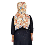 Switchon Scarf Hijab Rayon Printed fancy scarf for women Size Adjustable -Hook loop tape (Multicolor2)