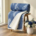 HOMEKART Premium 100% Cotton Dohar for Single Bed | Reversible AC Blanket | Lightweight All Season Comforter | Soft & Breathable Summer Quilt for Adults | 150 GSM | 88 x 58Inches (Sapphire Fern) Kafalo