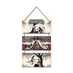 Artvibes Religious Indian Modern Art Wooden Wall Hanger for Home Decor | Graphic Artwork | Decoration Wall Hanging Items | Wall Sculpture | Wall Poster | Aesthetic Wall Art | Gift Items (WH_9454N)