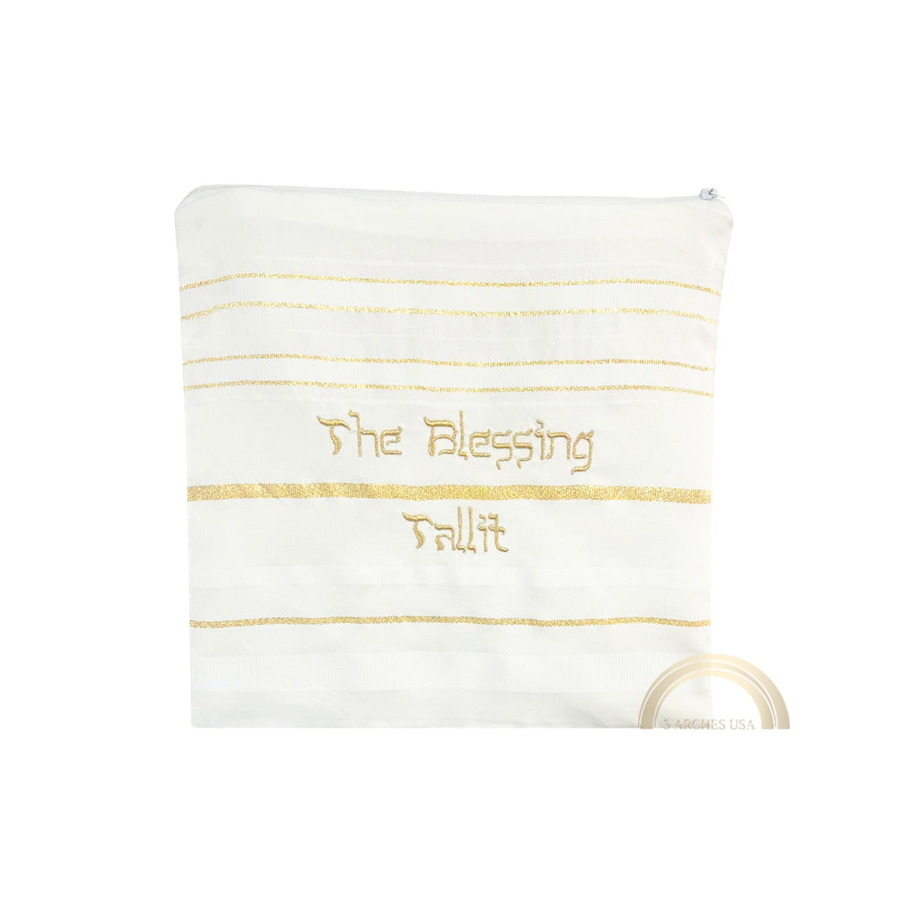 3 ARCHES USA The Blessing Tallit, Messianic Christian Prayer Shawl 73x33in