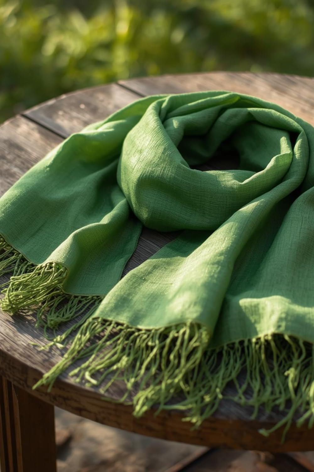 FM Trends Stylish Plain Scarf for Women & Girls | Solid Color Stole, Dupatta, Shawl | Elegant Ladies Accessory (Bright Parrot Green, 1.8 meters)