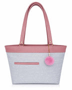 OPULLENT Large Capacity Tote Bag For Women (Pink)
