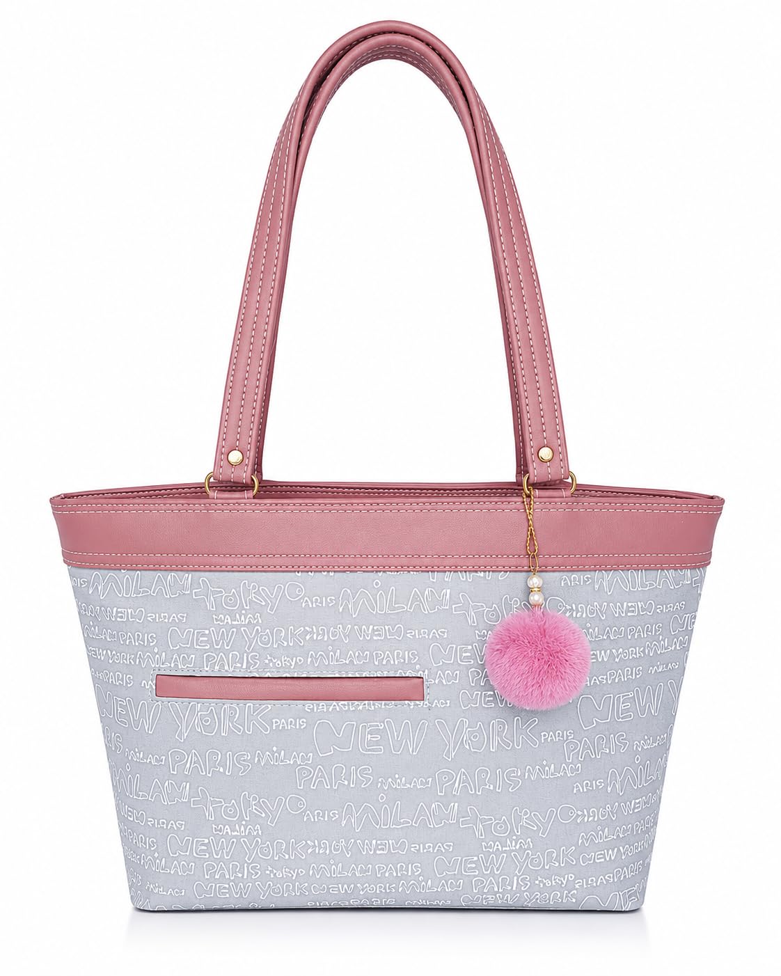OPULLENT Large Capacity Tote Bag For Women (Pink)