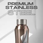 Speedex Stainless Steel Water Bottle 1 Ltr, Leak Proof Screw Cap, BIS Approved 1000 ml Metal Bottle For Daily, Office, School, Gym, Travel Use for Men, Women, Kids, Adults, Copper Gold, Set of 4
