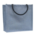 JUTEKA Multicolor jute bag for Lunch, Office, Grocery, Shopping with padded cotton handles