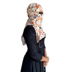 Switchon Scarf Hijab Rayon Printed fancy scarf for women Size Adjustable -Hook loop tape (Multicolor2)