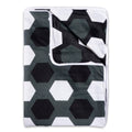 Divine Casa TC - 120 Printed Three-Layer Cotton Cambric Reversible AC Dohar Blanket for Single Bed Soft, Lightweight, Tawny Olive & Trigonal Design Kafalo