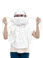 Hetzon Sales Girl's Scarf | Cotton Made for Full Face Cover | Head Cover | Hair Face Protection | Sun Protection | Dust Protection (Colour Heart Baby Scarf)