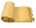Arvore Bunkaar Pure Handloom 100% Soft Desi Bamboo Viscose Soft Bhagalpuri Andi Chadar/Summer Blanket/Khes/Top Sheet/AC Blanket/Odhne wali Chadar (Dull Yellow, Plain, 1, Bhagalpuri Chadar) Kafalo