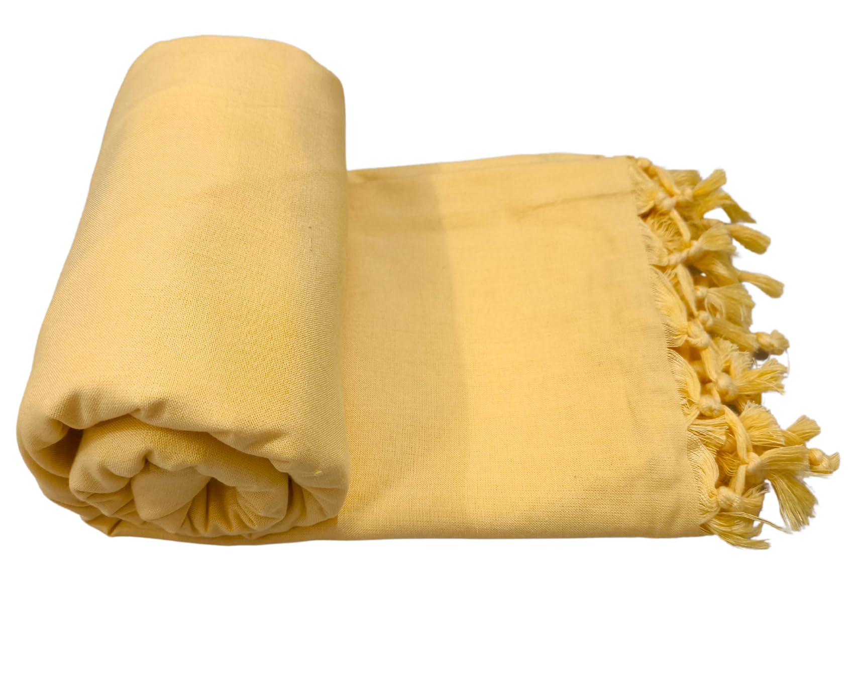 Arvore Bunkaar Pure Handloom 100% Soft Desi Bamboo Viscose Soft Bhagalpuri Andi Chadar/Summer Blanket/Khes/Top Sheet/AC Blanket/Odhne wali Chadar (Dull Yellow, Plain, 1, Bhagalpuri Chadar) Kafalo