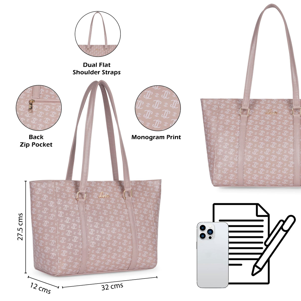 Lavie Women's Betula Tote Handbag | Ladies Purse Handbag | Bag for Women