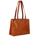 RICHSIGN LEATHER ACCESSORIES Full-Grain Natural Leather Top-Handle satchel Handbags & Shoulder tote Bags For Women (Dimension- L-13 X H-10 x W- 5 Inch | Weight- 0.8 KG / 800 GR (TAN)