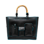HIE Ester Tote Versatile Vegan Leather Bag & Detachable Sling Strap And Top Handles | Fits Upto 16 Laptop | Tote Bags for Women For Office Use, Work.