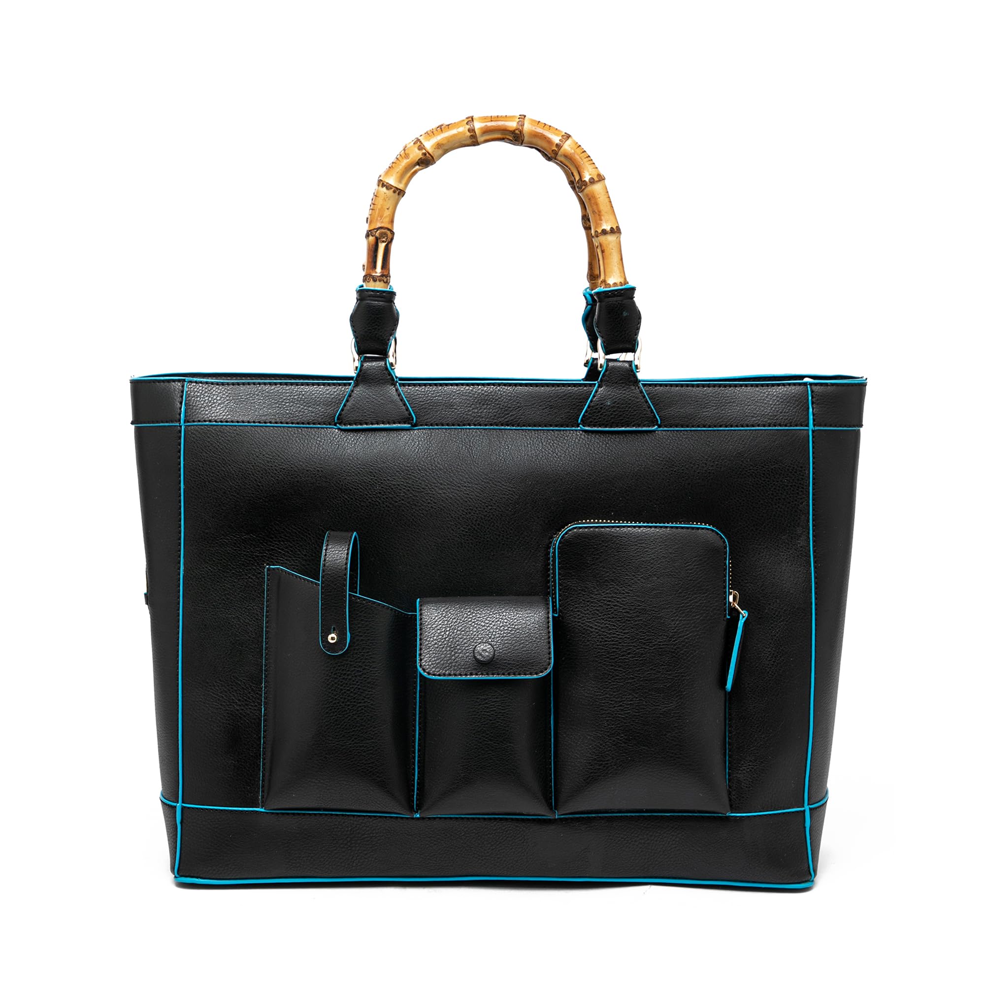 HIE Ester Tote Versatile Vegan Leather Bag & Detachable Sling Strap And Top Handles | Fits Upto 16 Laptop | Tote Bags for Women For Office Use, Work.