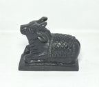 TEJASWI Craft Black Marble Shiva Nandi for Daily Daily Pooja Purpose|Home Temple|car deshboard.