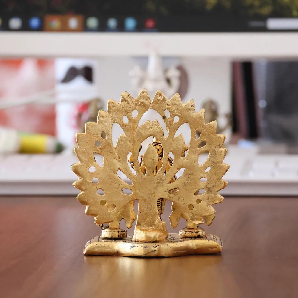 KridayKraft Elegant Tirupati Murti – Lord Venkateswara Swami Tirupati Balaji Vishnu JI Murti Idol Shank Chakar Tilak Statue for Temple (Golden)