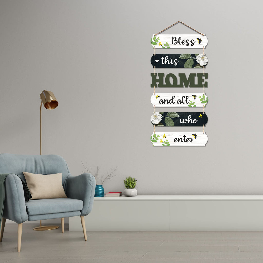 Artvibes Home Quotes Decorative Wall Art MDF Wooden Wall Hanger for Living Room | Decor Hanging Ornaments | Home Quotes Wall Hanging | Modern Decor Items | Wall Poster | Unique Gift (WH_6603N)