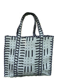 Vaishnav Exports Cotton Canvas Tote Bag for Women | Handblock Style Lightweight Shoulder Bag | Reusable Eco-Friendly Large Capacity Printed Tote