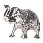 Prince Home Decor & Gifts Metal Elephant- Silver, Medium